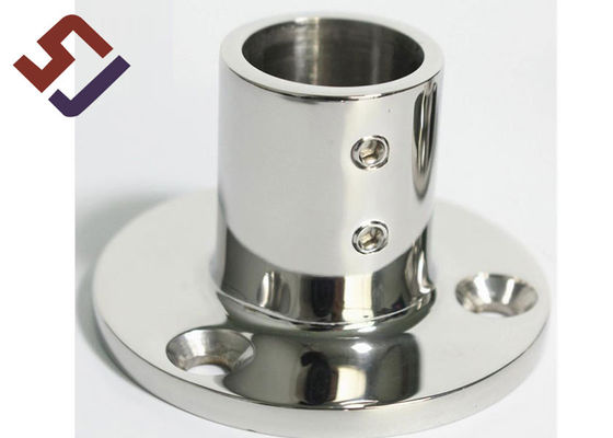 Base de acero inoxidable del puntal de la pieza del carril de mano del barco del hardware que cabe 316