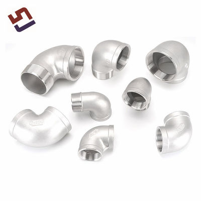 Conector de ajuste de tubería de fundición de hilos de acero inoxidable personalizado
