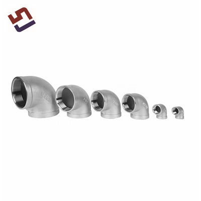 Acero inoxidable OEM 304 316 Conector de fundición de precisión personalizado de 90 grados Conector de tubería de codo Accesorios de plomería