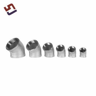 Acero inoxidable OEM 304 316 Conector de fundición de precisión personalizado de 90 grados Conector de tubería de codo Accesorios de plomería